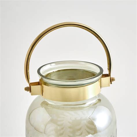 Buy Carols Glass Lantern with Metal Handle from Home Centre at just INR ...