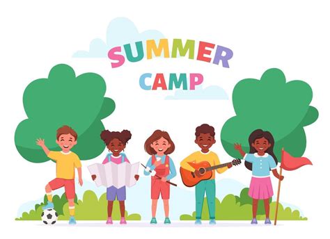 Summer Camp Activities Clip Art