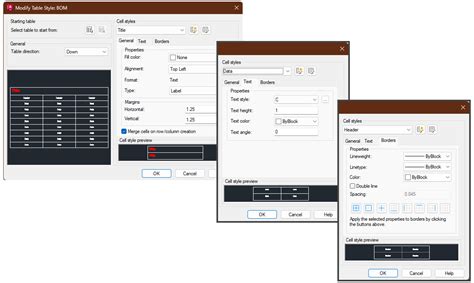 Image result for AutoCAD Table