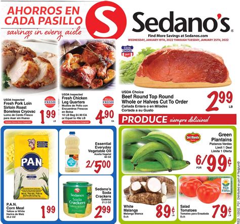 Sedano's Ad Circular - 01/19 - 01/25/2022 | Rabato