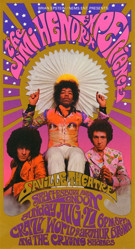 Jimi Hendrix Psychedelic Posters