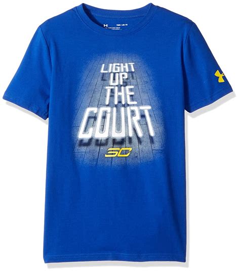 Buy Under Armor Boys' SC30 Light Up The Court T-Shirt, Royal/White ...
