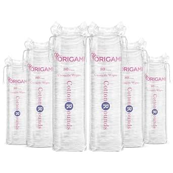 Origami Cotton Pads for Face Makeup Removal | Pre Makeup Cleansing | 80 ...