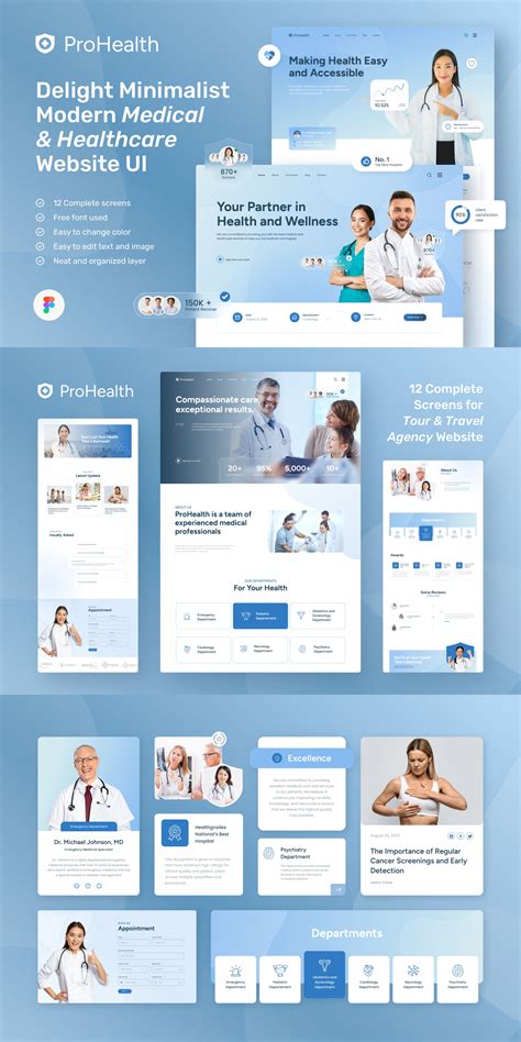 ProHealth - Medical & Healthcare Website Design Figma Template — Figma ...
