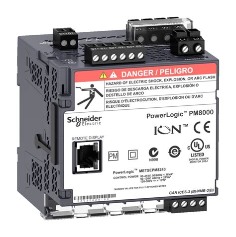 METSEPM8243 Schneider Electric | Schneider Electric 3 Phase LCD Energy ...