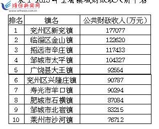 潍坊市镇街财税收入情况报告--潍坊日报数字报刊