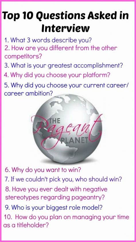Image result for Pageant Questions