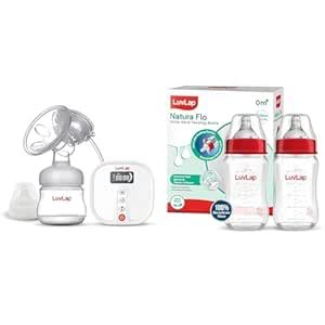 Buy Luvlap Electric Breast Pump with 3 Phase Pumping, Rechargeable ...