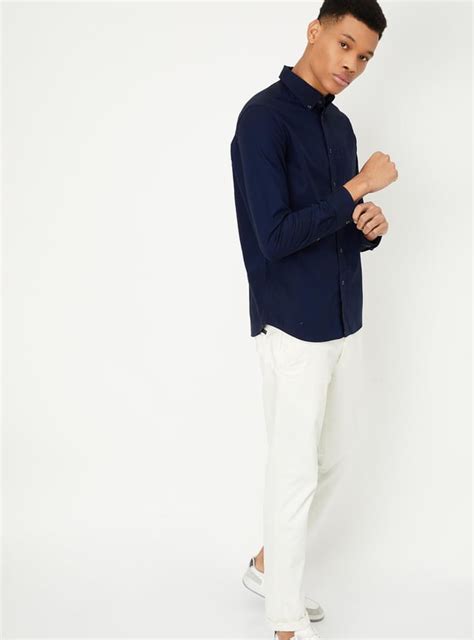 Buy Men Regular Fit Solid Casual Shirt Online at just Rs. 999.0 ...