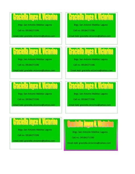 Image result for Calling Card