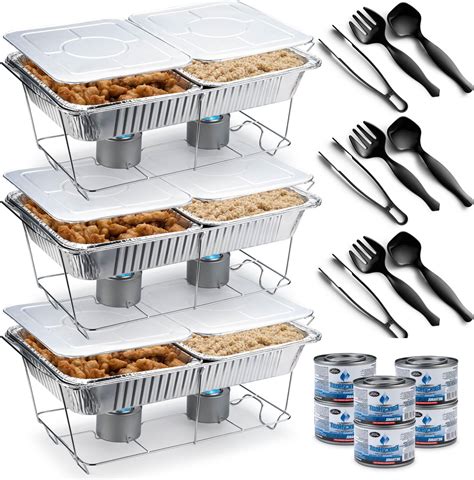 Amazon.com: Chafing Dish Buffet Set Disposable | Buffet Servers and ...