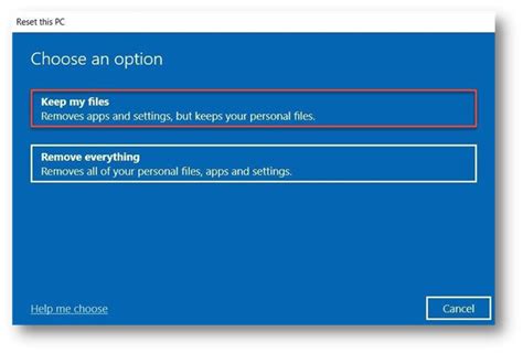 Image result for Reset This PC Local Reinstall