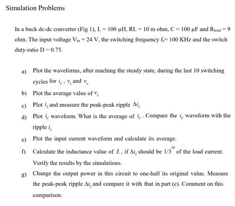 Design and Simulation of Buck Converter Problem Questions 的图像结果