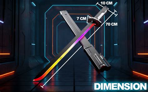 VikriDA Neon Sword Spark Blade Toy with Hit Sensor, Sound & Fog Effect ...