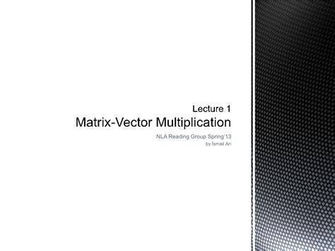 Image result for Matrix-Vector Multiplication Examples