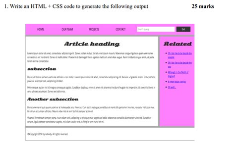 Image result for Write HTML/CSS Code