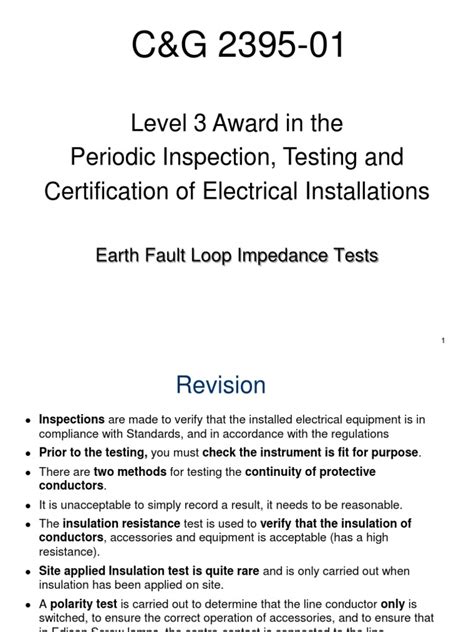 Earth Loop Impedance Testing Procedure 的图像结果