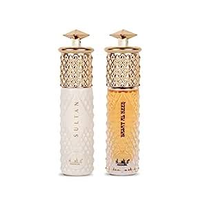 Manasik Set of 2 Alcohol Free Premium Attar, Sultan & Basat Al Reeh ...
