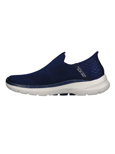 Shop Skechers Navy Men Go Walk 6 Easy On Slip On Sneakers Online