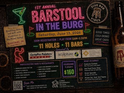BARSTOOL In The Burg Mini Golf Pub Crawl for a Cause‼️, 61 S Main St ...