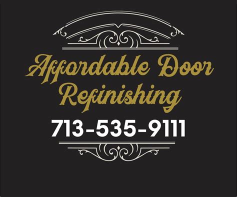 Affordable Door Refinishing of Houston