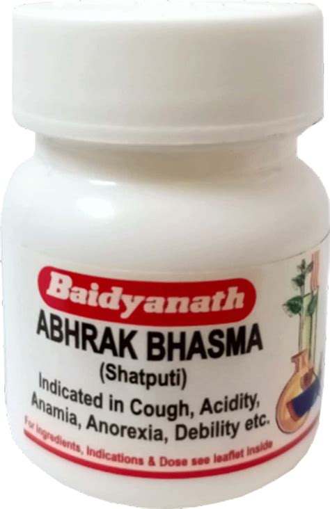 Buy BAIDYANATH JHANSI ABHRAK BHASMA (SHA.PUTI) 1 GM Online & Get Upto ...