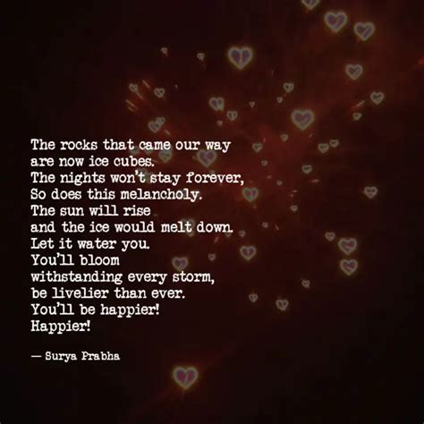 The rocks that came our w... | Quotes & Writings by Surya Prabha ...