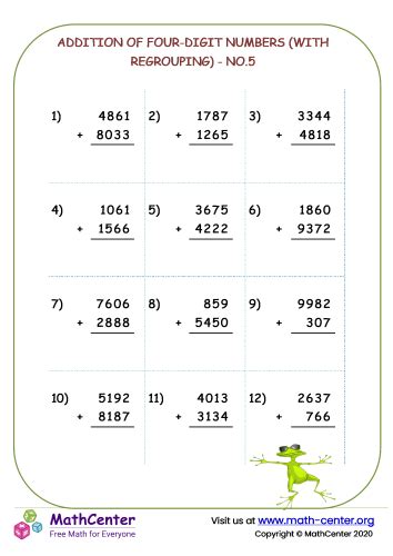 Image result for Four Digits Adding