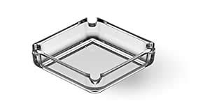 Buy Incrizma Glassware Imported Square Glass Ashtray (Transparent, 4 ...