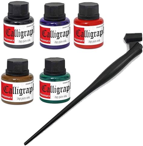Isomars Calligraphy Dip Pen Ink 35ml - VIOLET : Amazon.in: Home & Kitchen