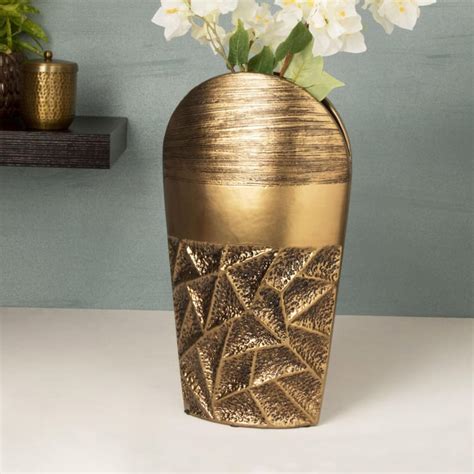 Buy Splendid Webster Crises-Cross Embossed Vase from Home Centre at ...