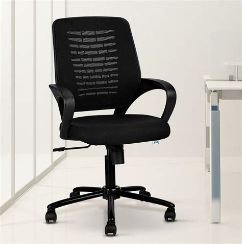 TEAL® Sprint Mesh Mid-Back Ergonomic Office Chair/Study Chair/Revolving ...