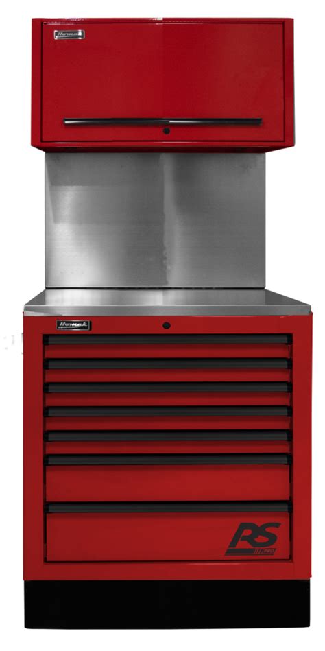 Homak RDCTS36001 36 Inch CTS Set With Solid Back Splash, Red - Tool ...