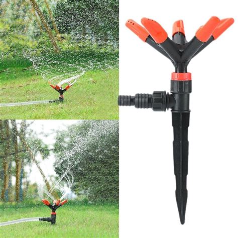 5 Arm 360° Rotating Water Sprinkler for Garden