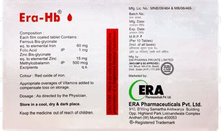 Era Hb | Order Era Hb Tablet Online at Truemeds