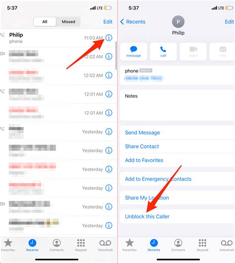 Unblock Contact Iphone