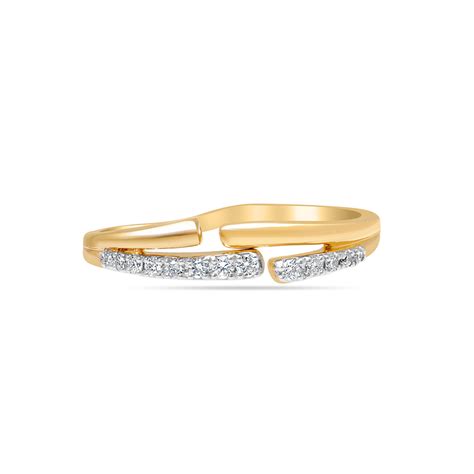 14KT Yellow Gold Timeless Twirls Diamond Finger Ring