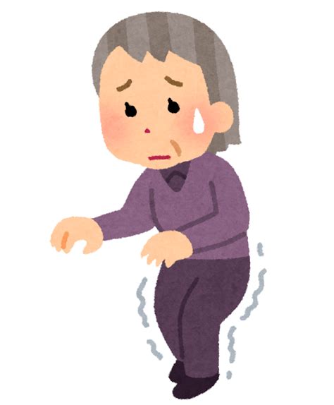 足腰が弱い高齢者のイラスト（女性） | かわいいフリー素材集 いらすとや