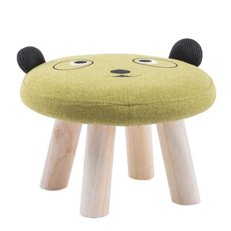 Buy CJ&WIN Tabouret de dessin animé pour enfants Art en bois massif ...