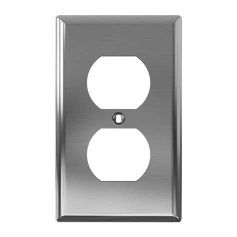 Utilitech WALLPLATE 10PC SSTL 1 G DUP RECEP at Lowes.com