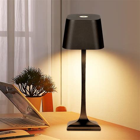 Cordless Table Lamp, LED Bedside Lamp with Dimmable Brightness ...