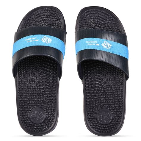 Buy A-HA By Liberty ADAM-7 Navy Blue Slides For Men