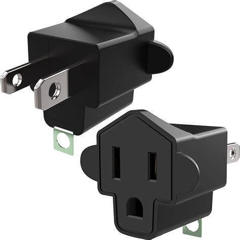 Amazon.com: 3 Prong to 2 Prong Adapter,YOELVN 3-2 Prong Grounding ...