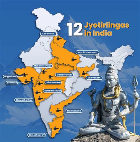 12 Jyotirlingas in India - Jyotirling Names, Locations & Places List