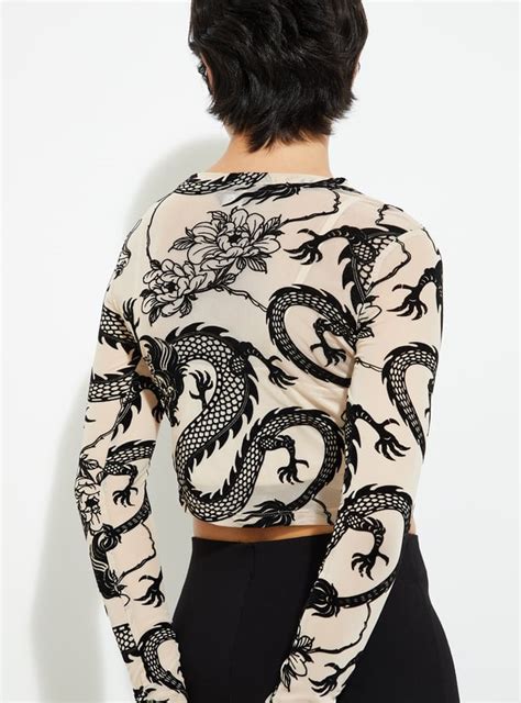 Buy URB_N Women Printed Mesh Top with Camisole Online at just Rs. 699.0 ...