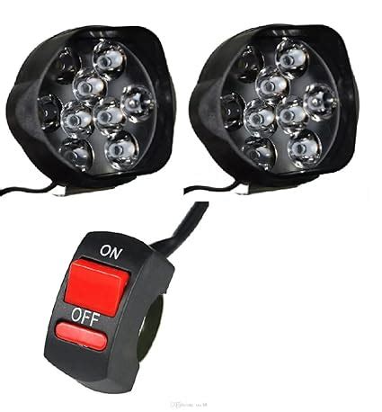 ATORAY 9 LED Fog Light With Switch Fog Lamp, Headlight Motorbike LED ...