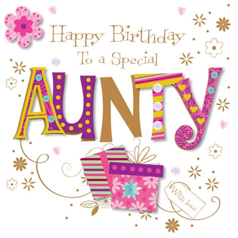 Special Aunty Happy Birthday Greeting Card | Cards
