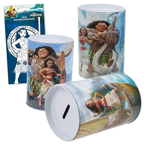 Buy Disney Moana Piggy Bank Three Pack ~ Moana Party Favors and Party ...
