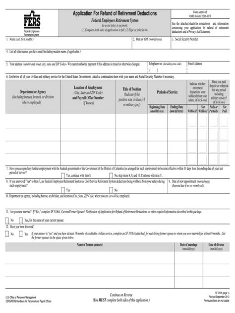 2013-2025 Form OPM SF 3106 Fill Online, Printable, Fillable, Blank ...