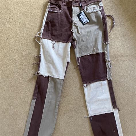 Jaded London Women's Brown Jeans | Depop